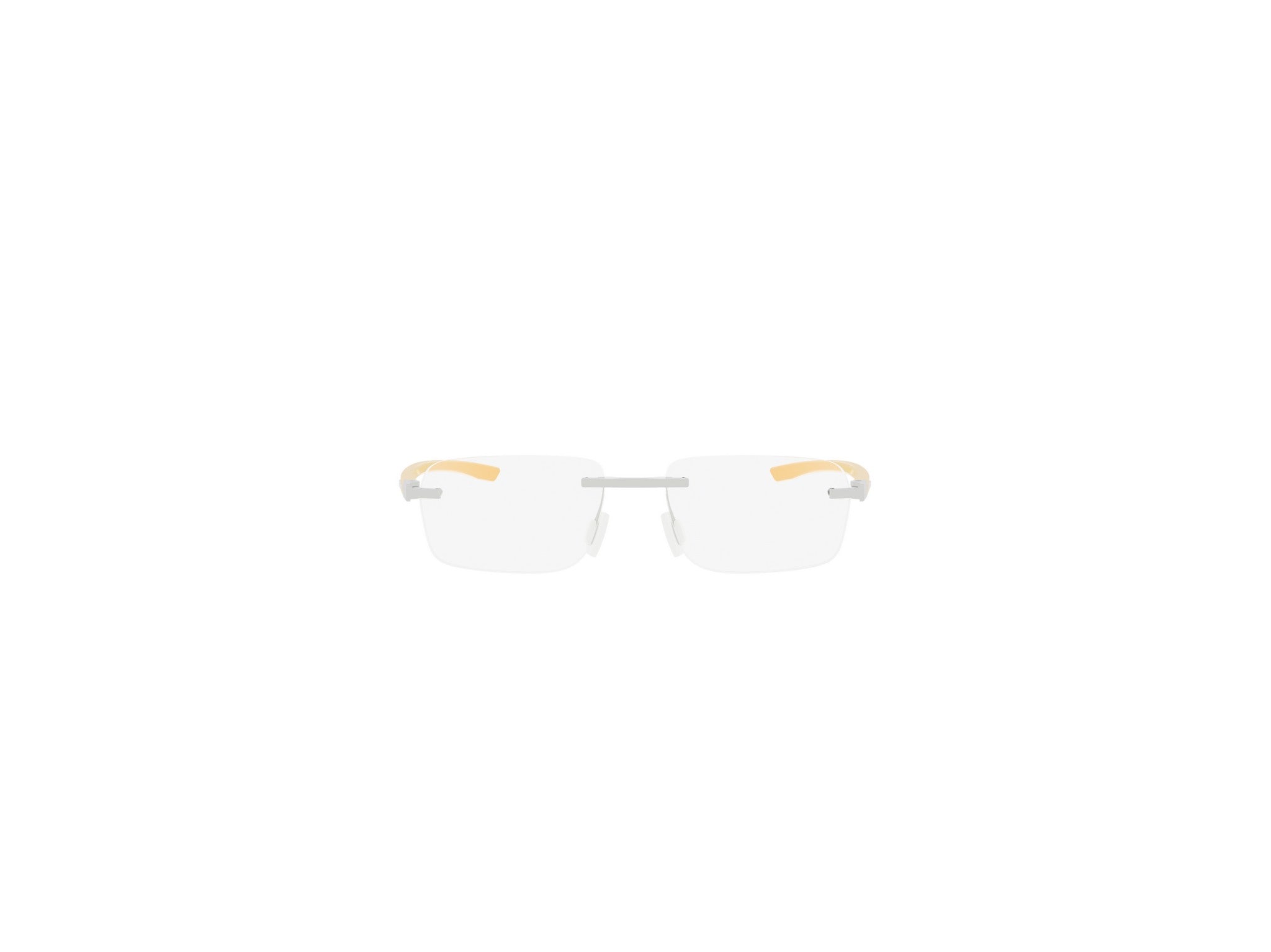 Matte Rectangular Metal Eyeglasses
