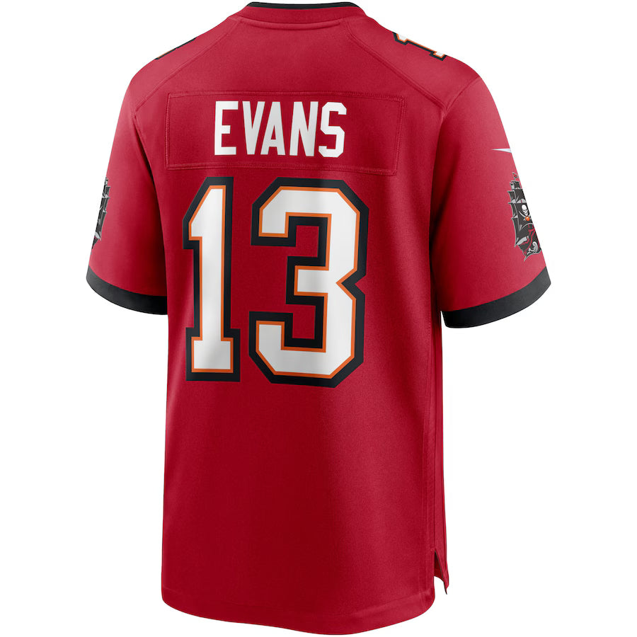 Tampa Bay Buccaneers Game Team Colour Jersey - Gym Red - Mike Evans - Mens