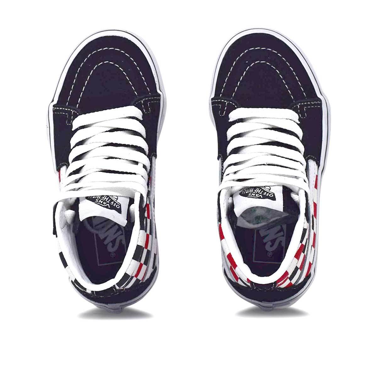 Big Kids Sk8-Hi Black/Racing Red