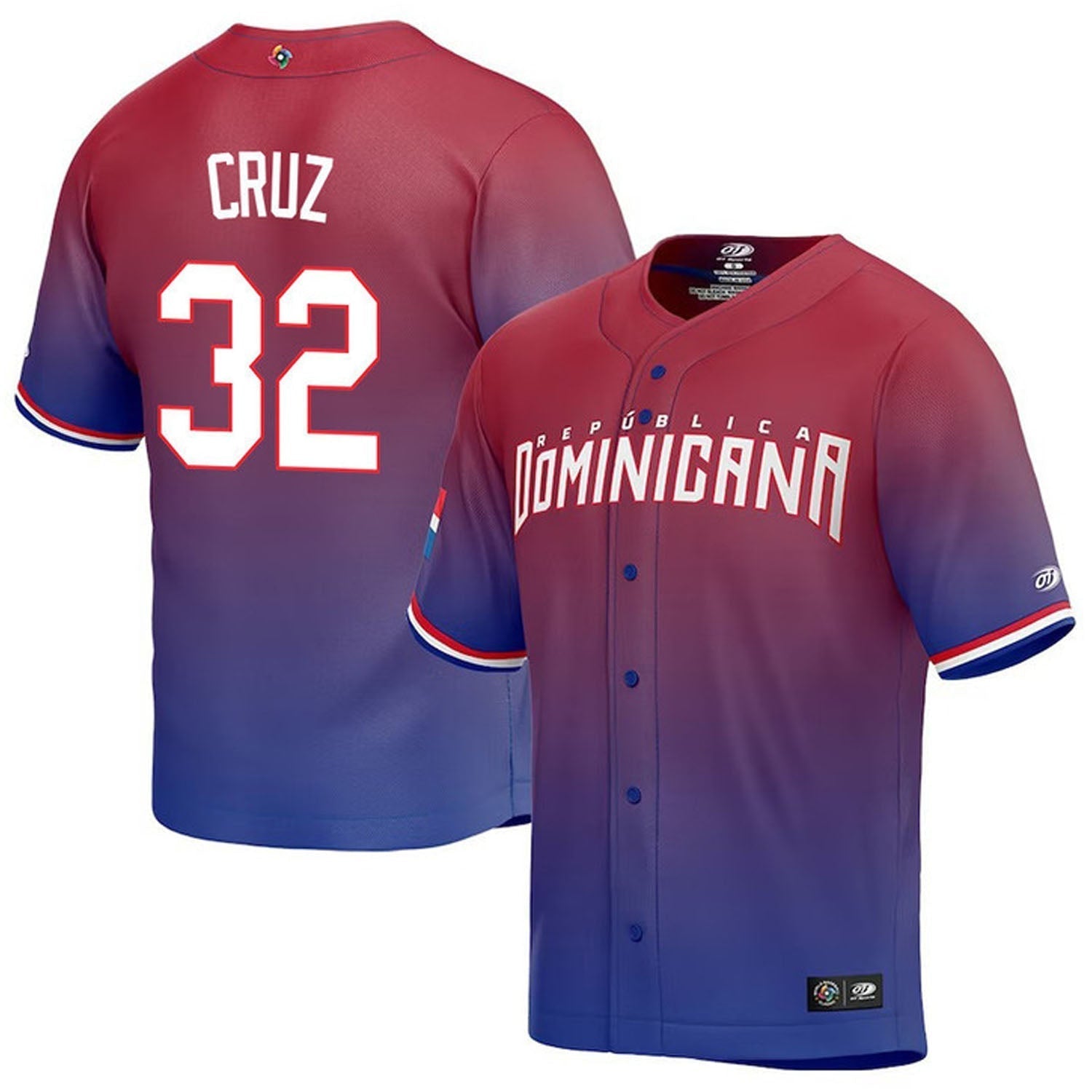WBC Nelson Cruz Dominican Republic 32 Jersey