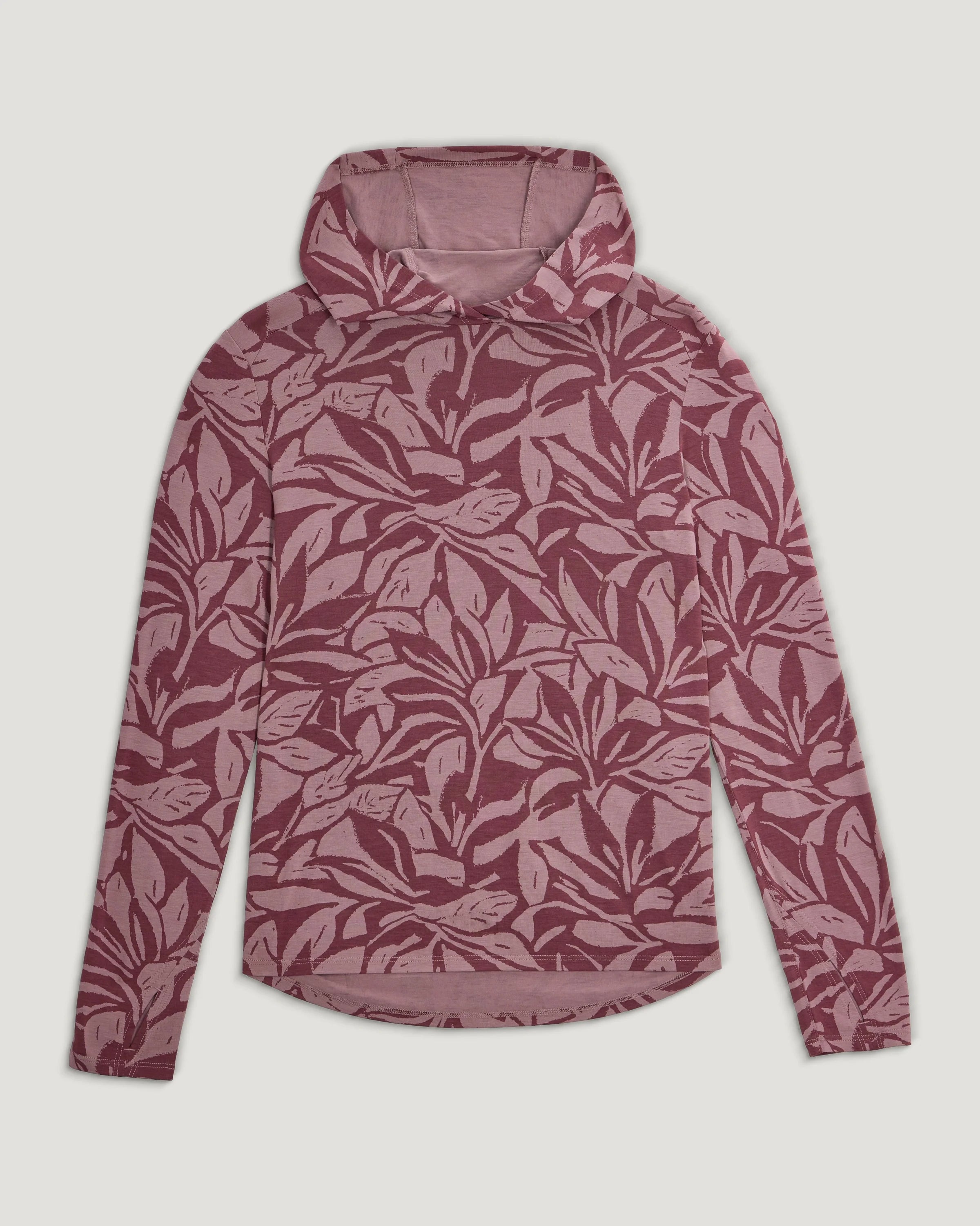 Women's Bamboo Shade Hoodie II - Canopy Print Fig