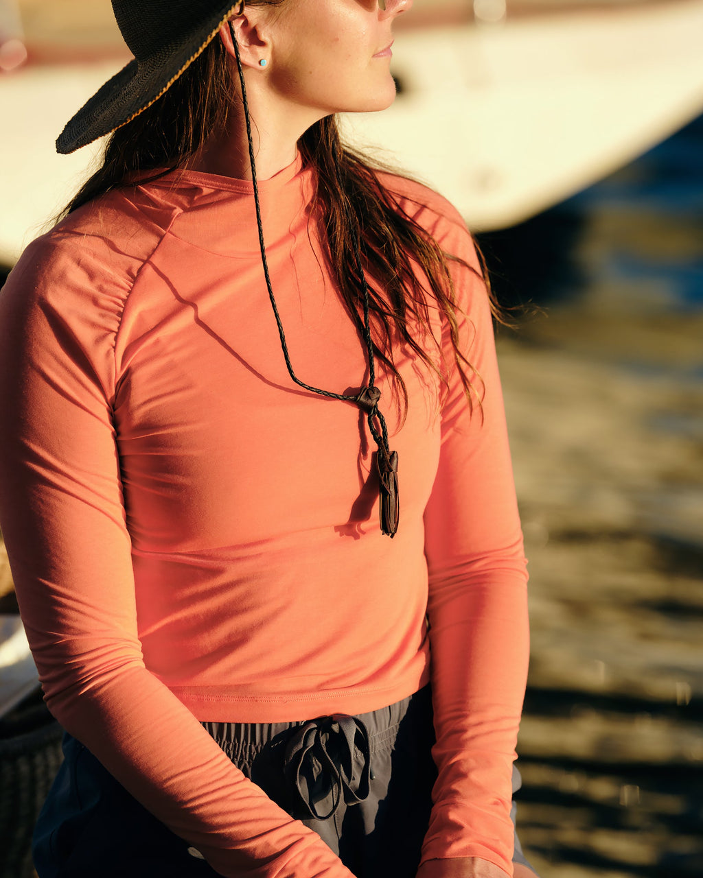 Women's Elevate Lightweight Fitted Hoodie - Flamingo