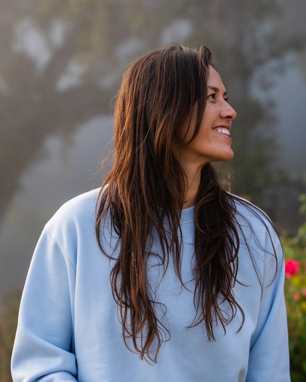 Women's Bamboo Northcoast Fleece Crew - Stone