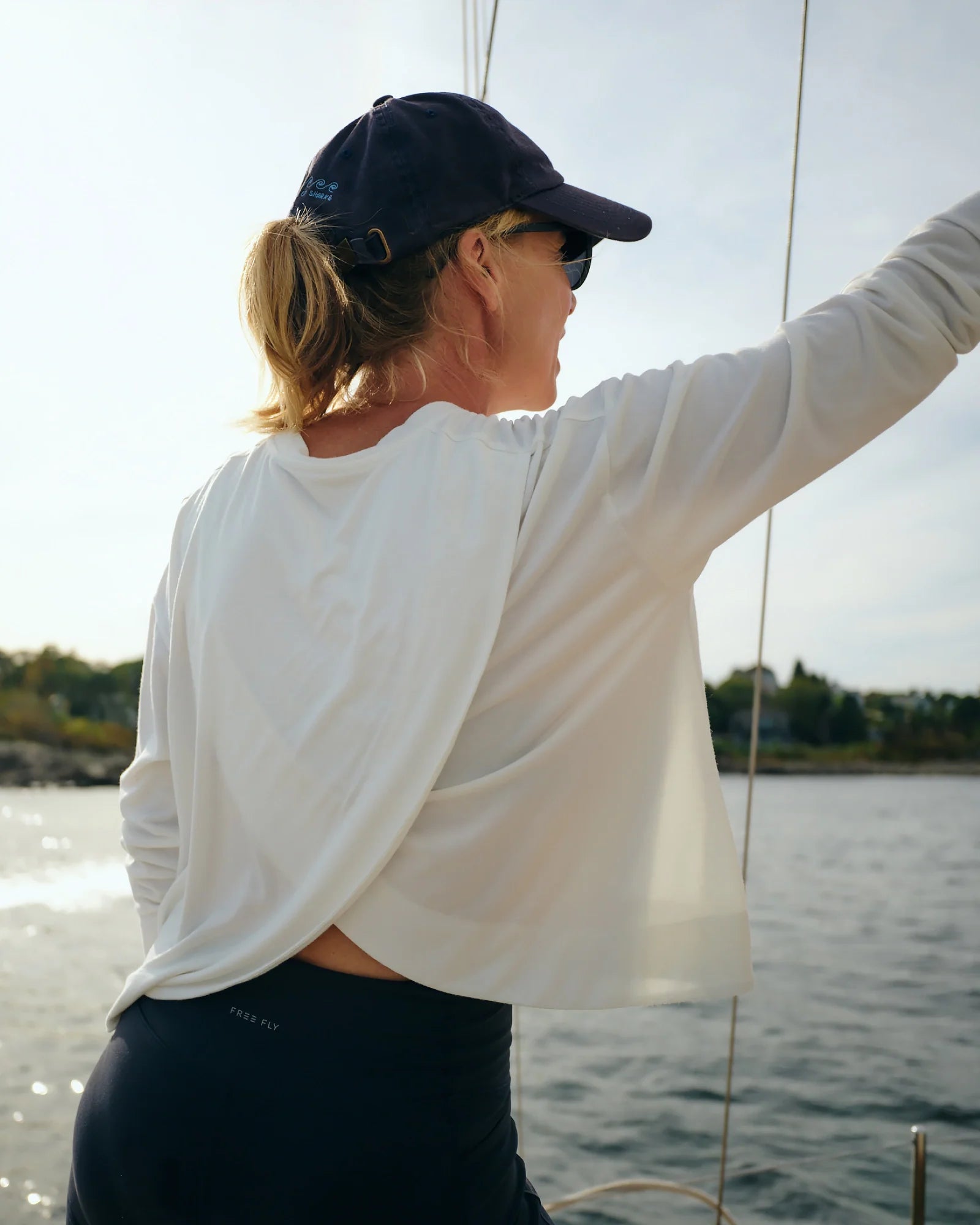 Women's Bamboo Shade Crossover Long Sleeve - Fig