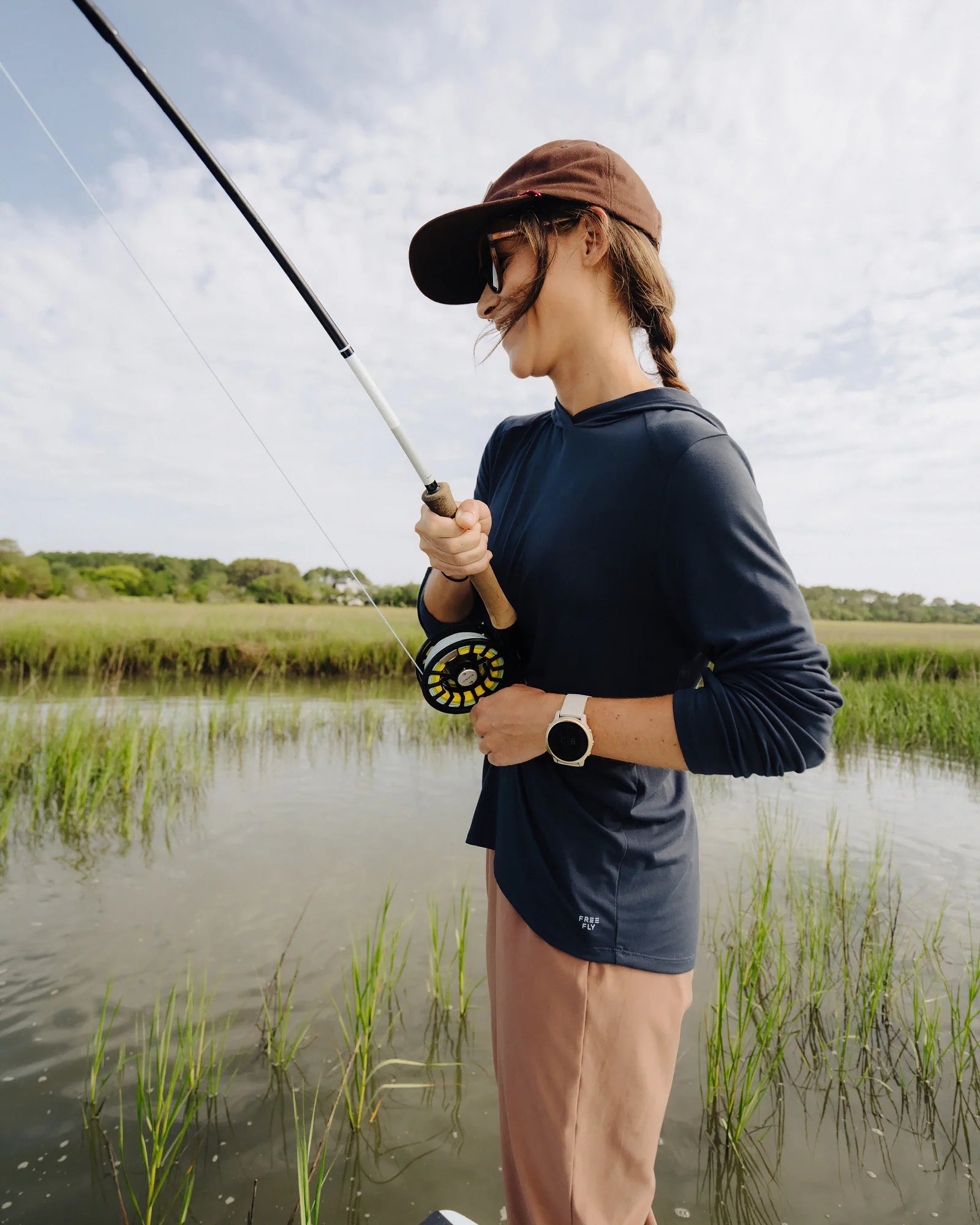 Women's Bamboo Shade Hoodie II - Deep Navy