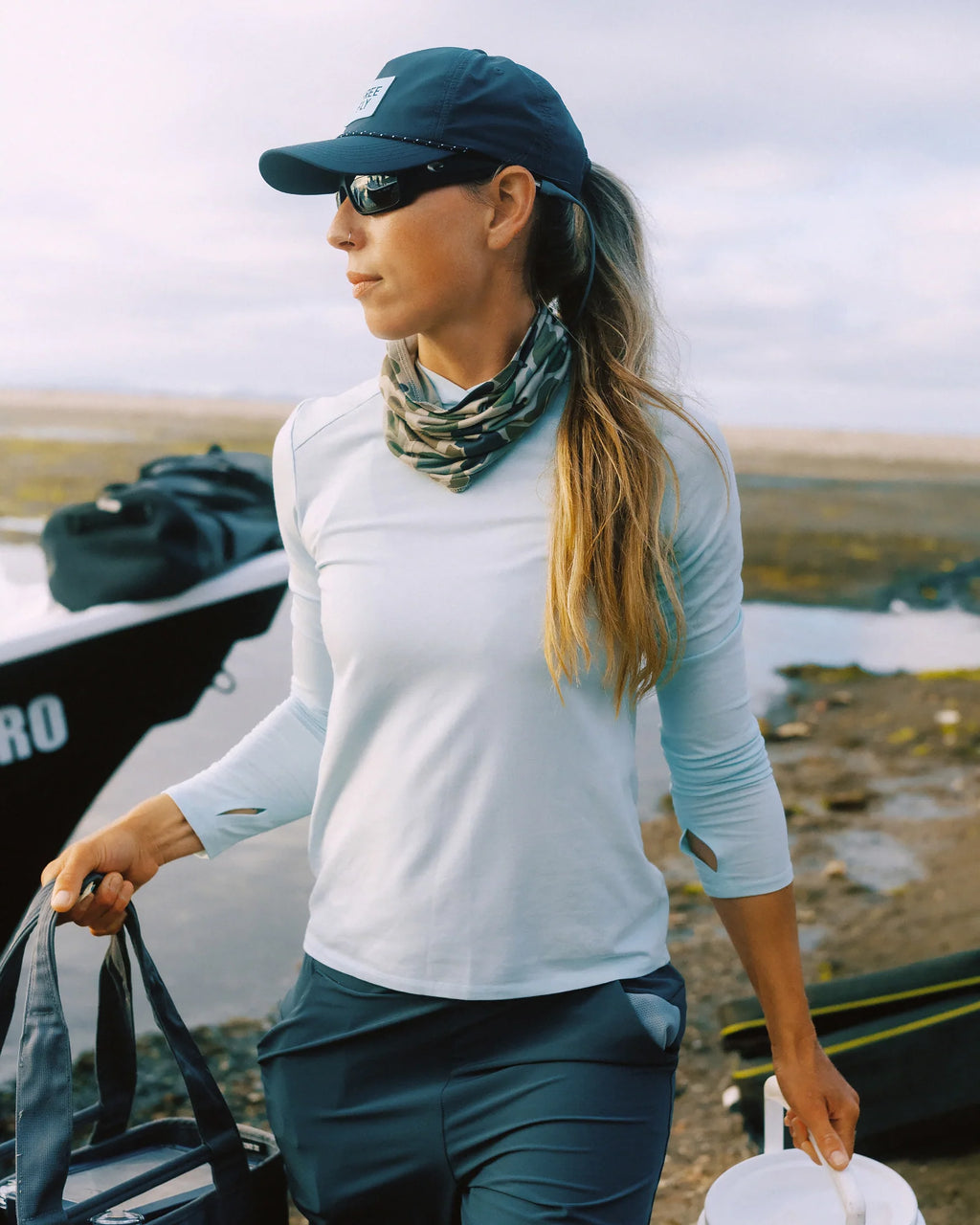 Women's Bamboo Shade Hoodie II - Tropic Sea