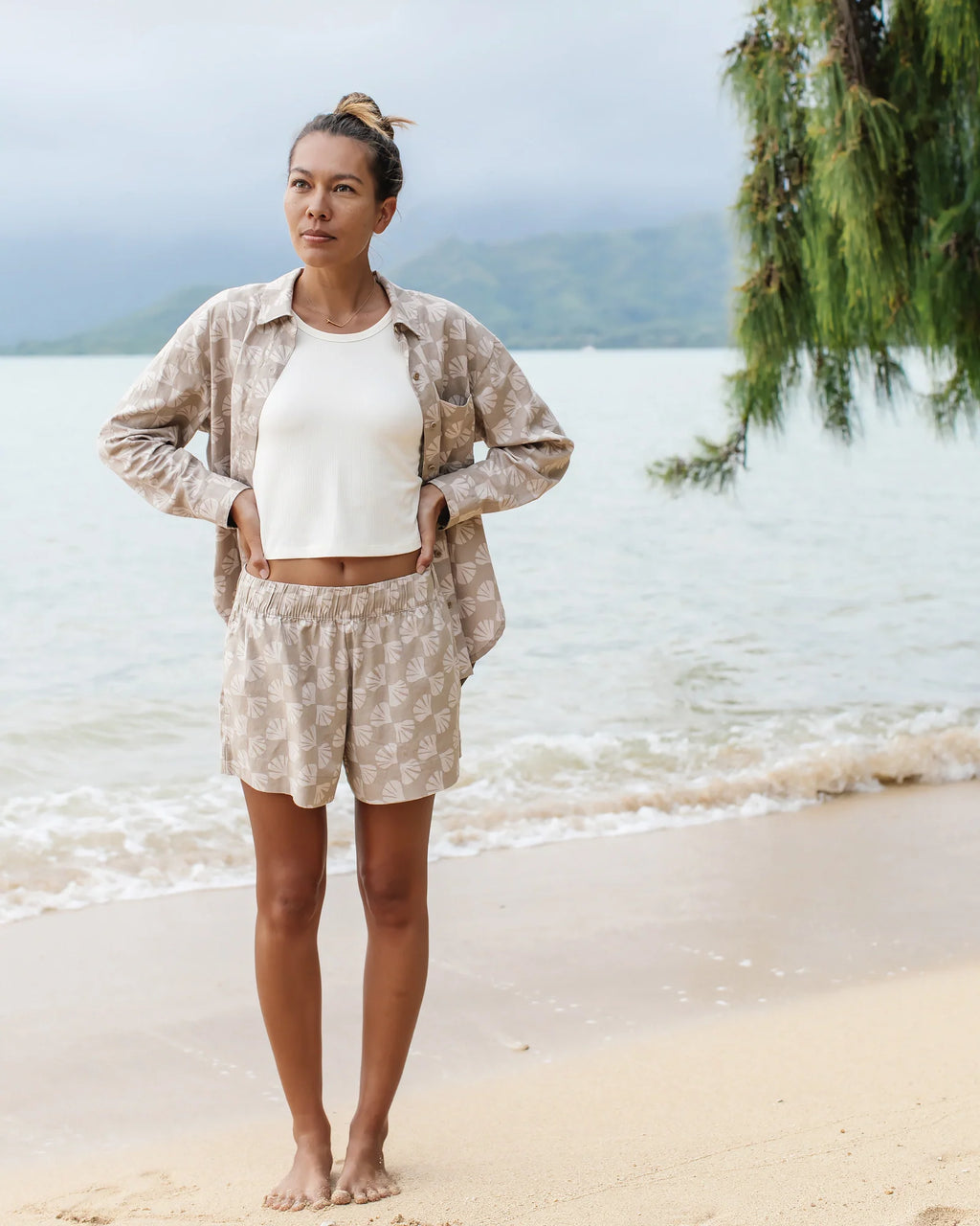 Women's Sullivan's Short - Nolia Floral Print Stone