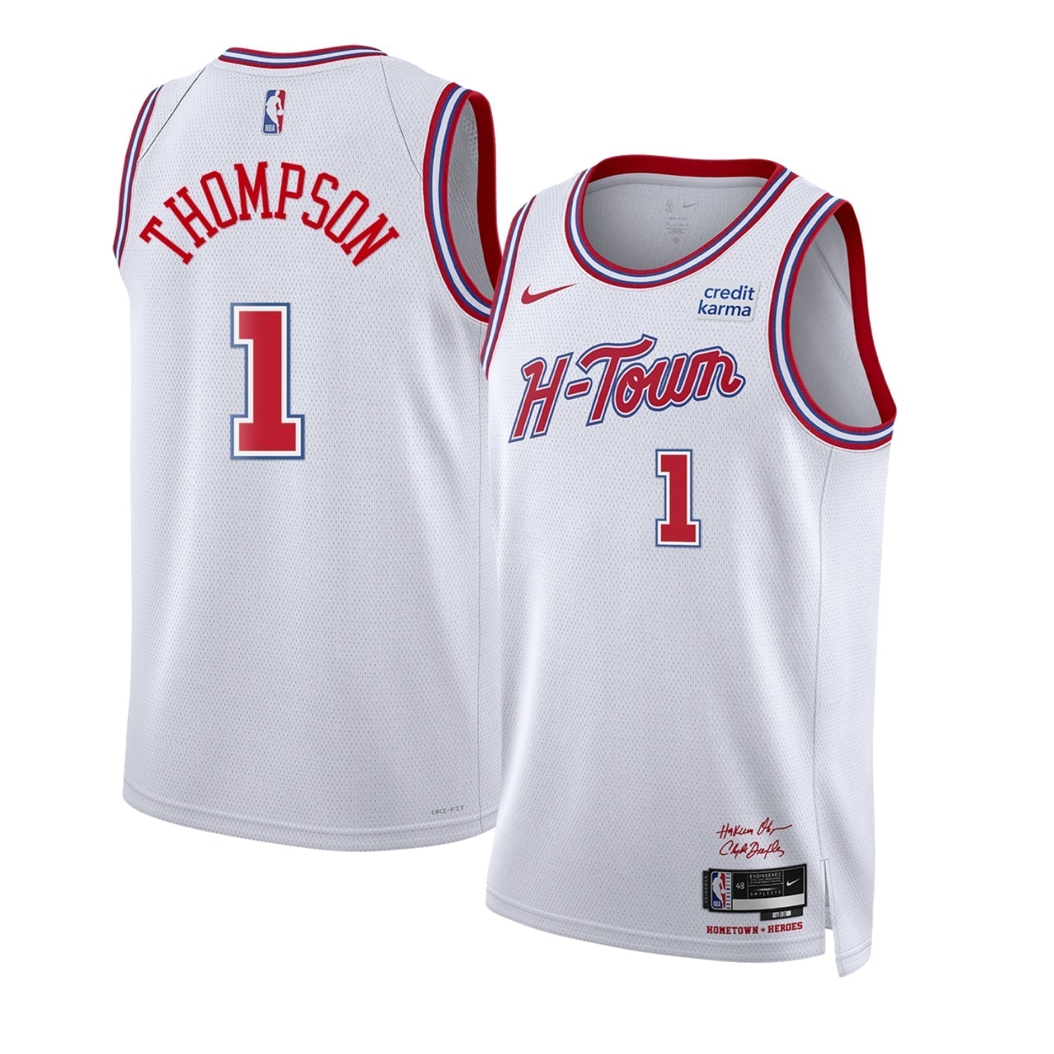Amen Thompson Houston Rockets 1 Jersey