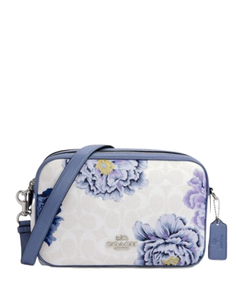 Coach Jes Crossbody in Signature Canvas With Kaffe Fassett Print