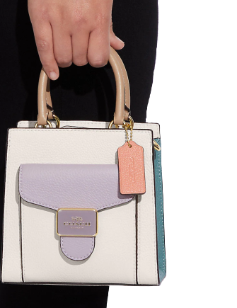 Coach Mini Pepper Crossbody In Colorblock