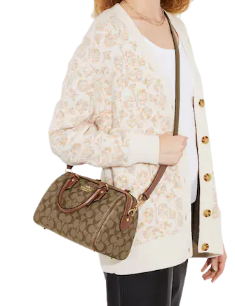Coach Rowan Satchel In Signature Canvas