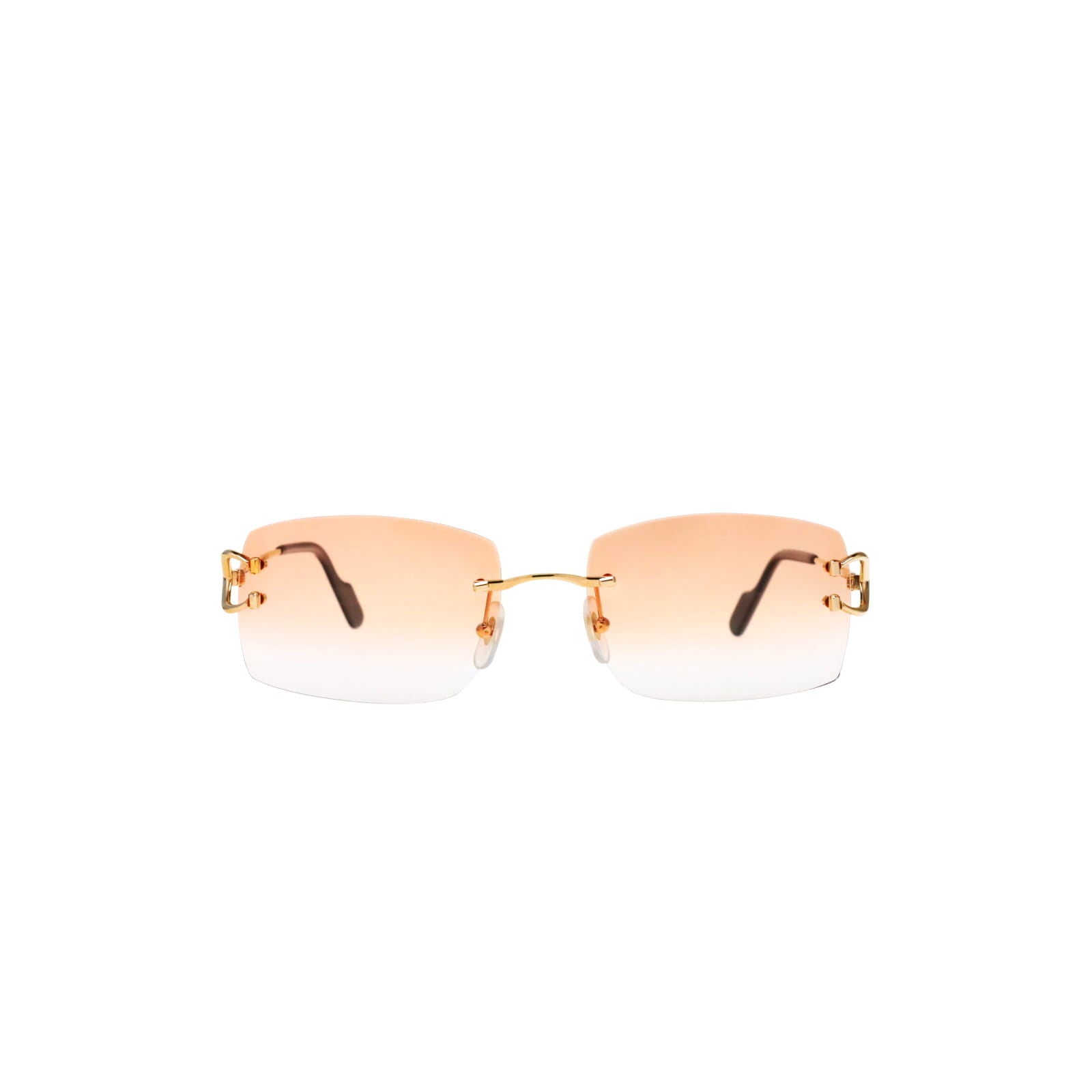 Cartier Custom Vintage Double C Brooklyn Sunglasses Gold by MEG