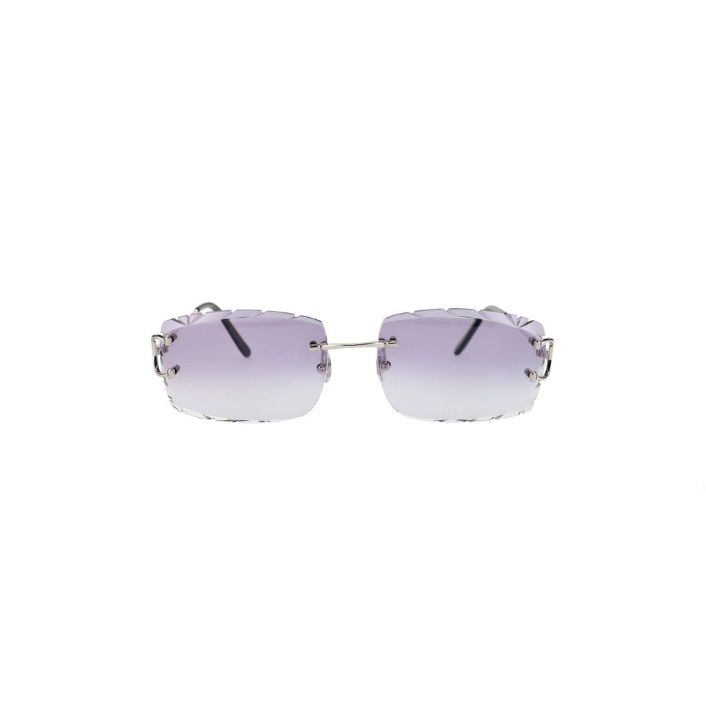 Cartier Custom Double C Diamond Cut Brooklyn Platinum Sunglasses by MEG