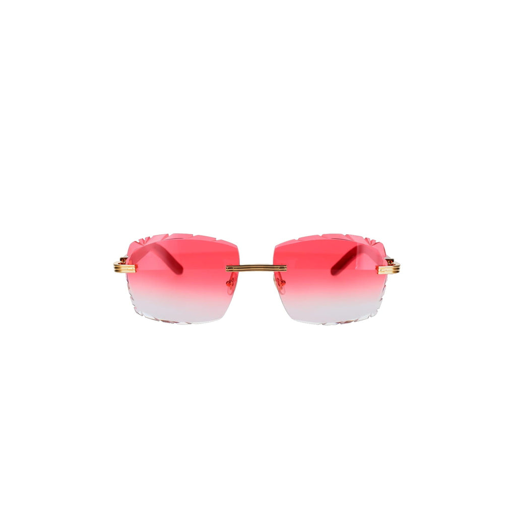 Cartier Custom Première C Horn and Wood Sunglasses by MEG