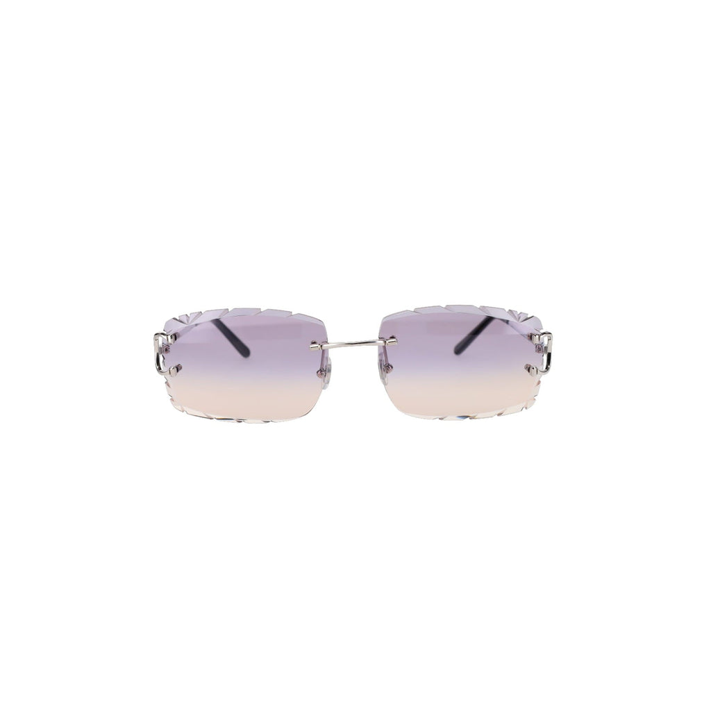 Cartier Custom Double C Diamond Cut Brooklyn Platinum Sunglasses by MEG