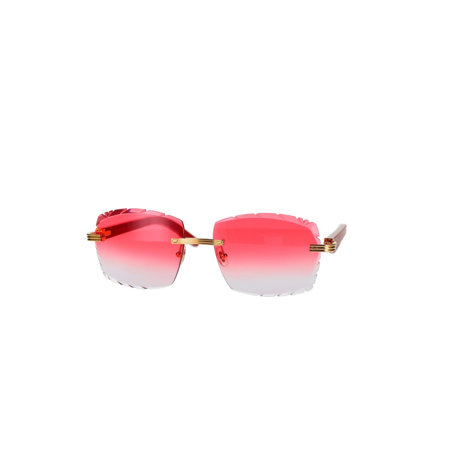 Cartier Custom Première C Horn and Wood Sunglasses by MEG