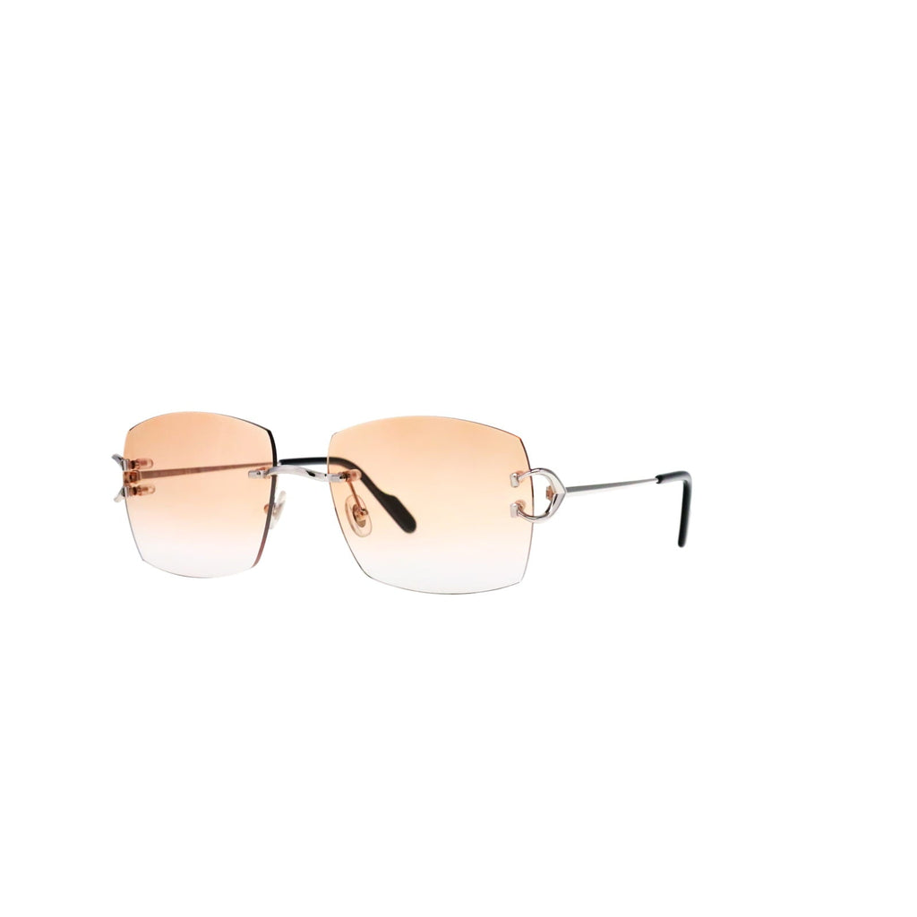 Cartier Custom Vintage Double C Mykonos Platinum Sunglasses by MEG