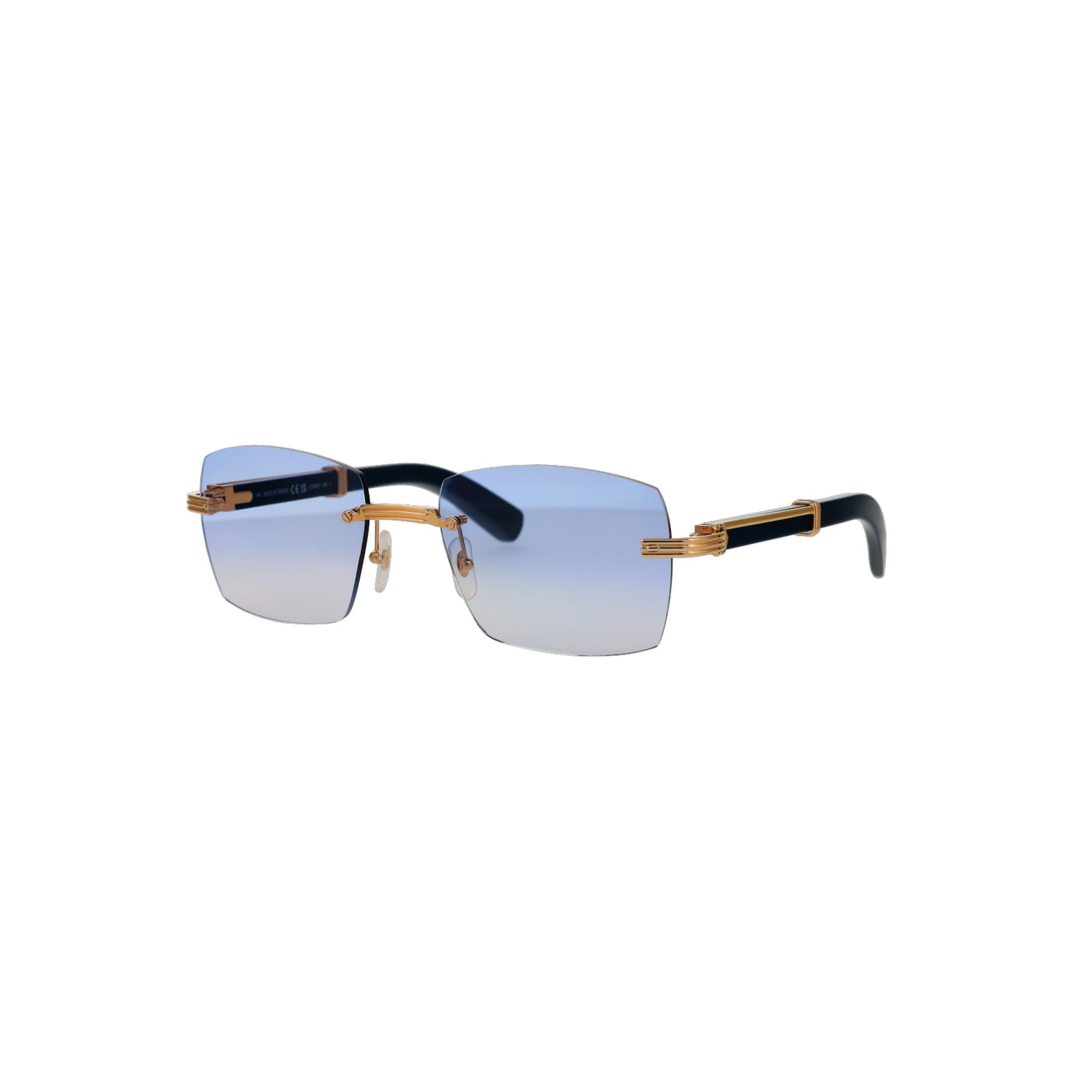 Cartier Custom Première Blue Wood Sunglasses by MEG