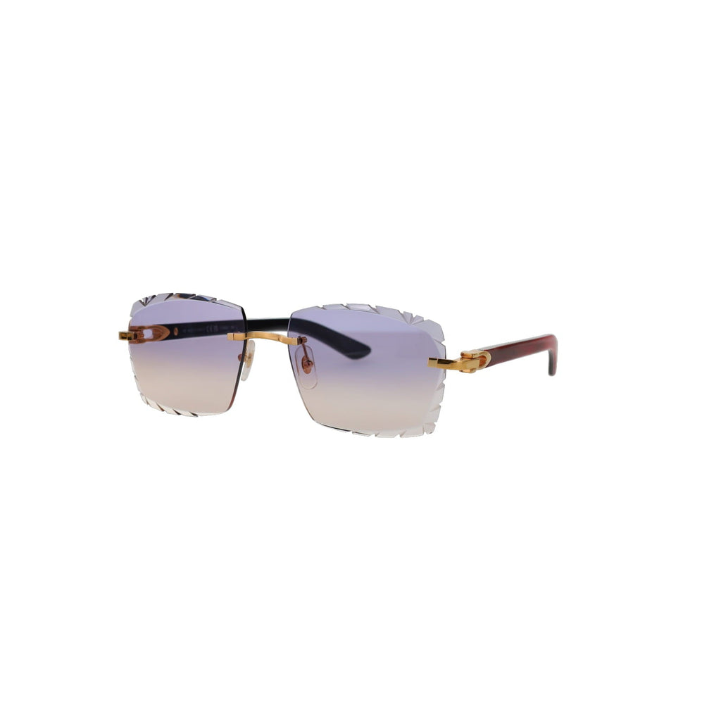 Cartier Custom C Décor Red Buffalo Horn Sunglasses by MEG