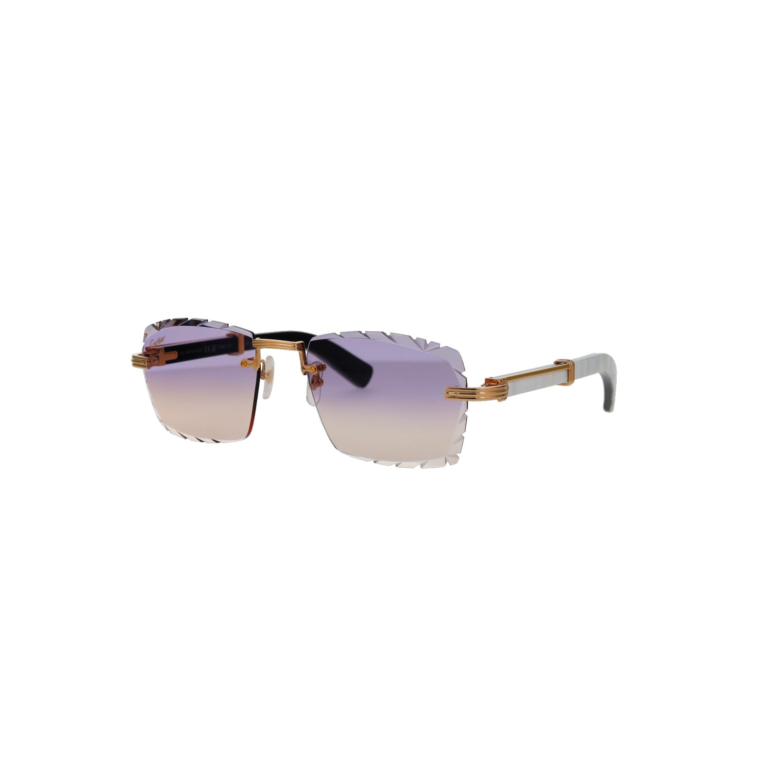 Cartier Custom Première de Cartier White Sunglasses by MEG