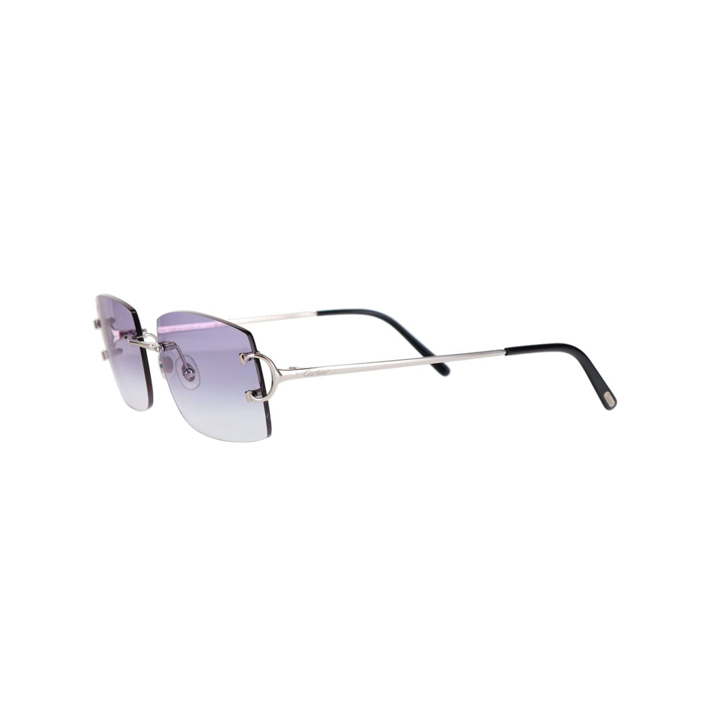 Cartier Custom Double C Brooklyn Platinum Sunglasses by MEG