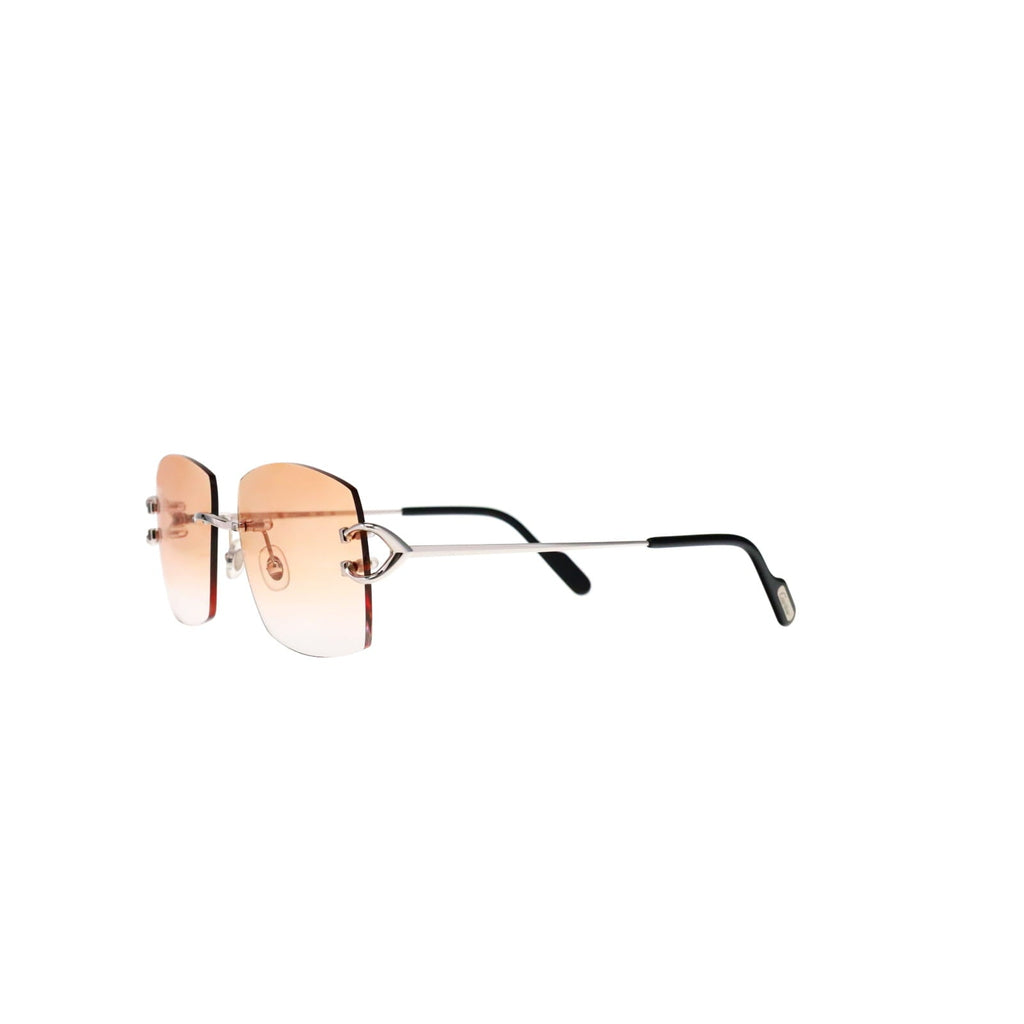 Cartier Custom Vintage Double C Mykonos Platinum Sunglasses by MEG