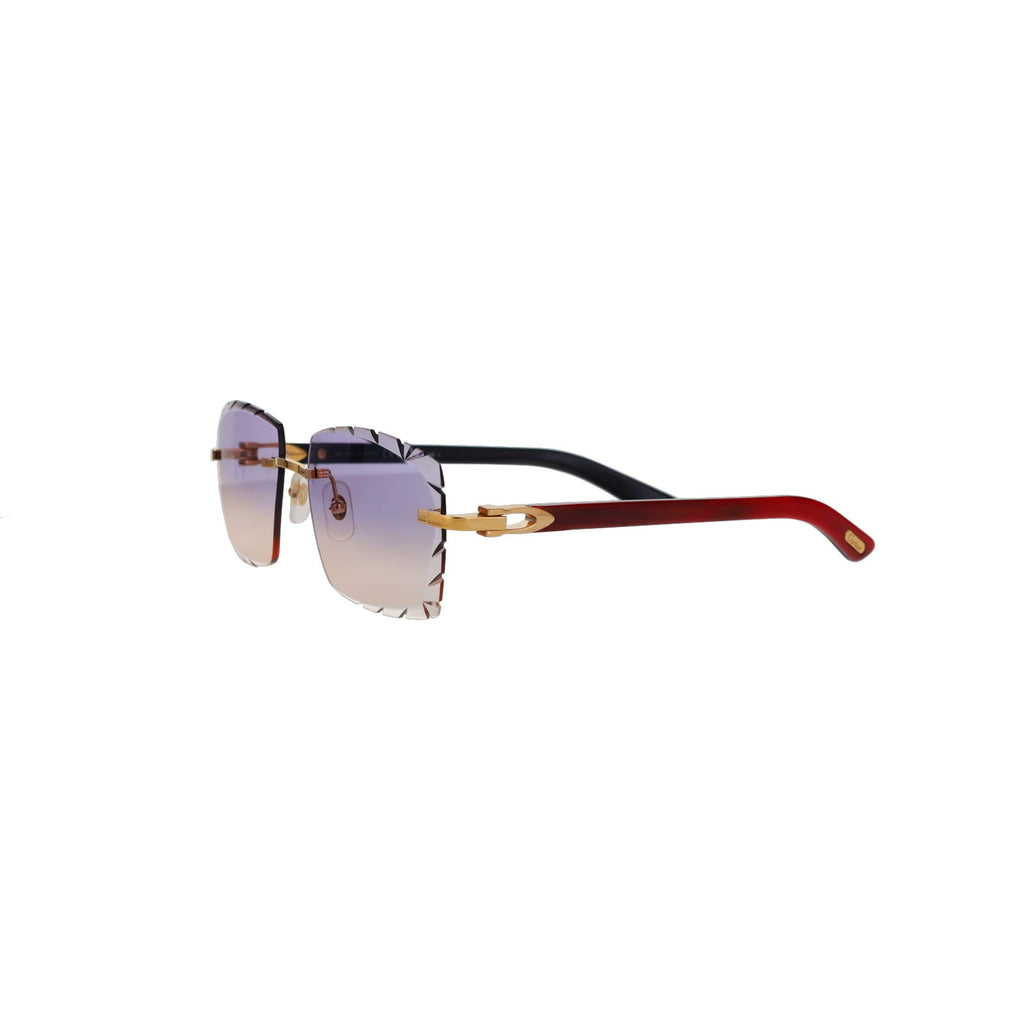 Cartier Custom C Décor Red Buffalo Horn Sunglasses by MEG