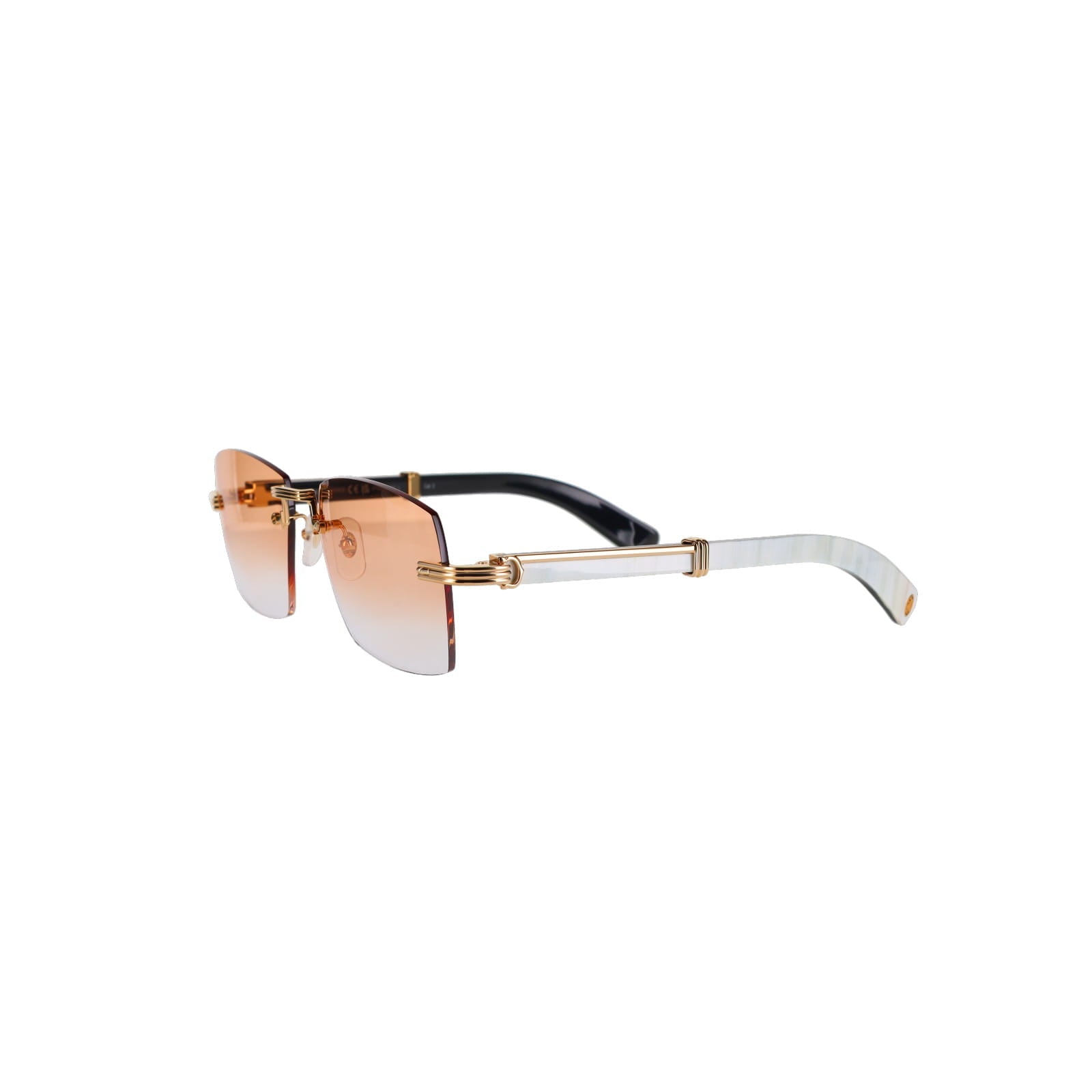 Cartier Custom Première de Cartier White Sunglasses by MEG