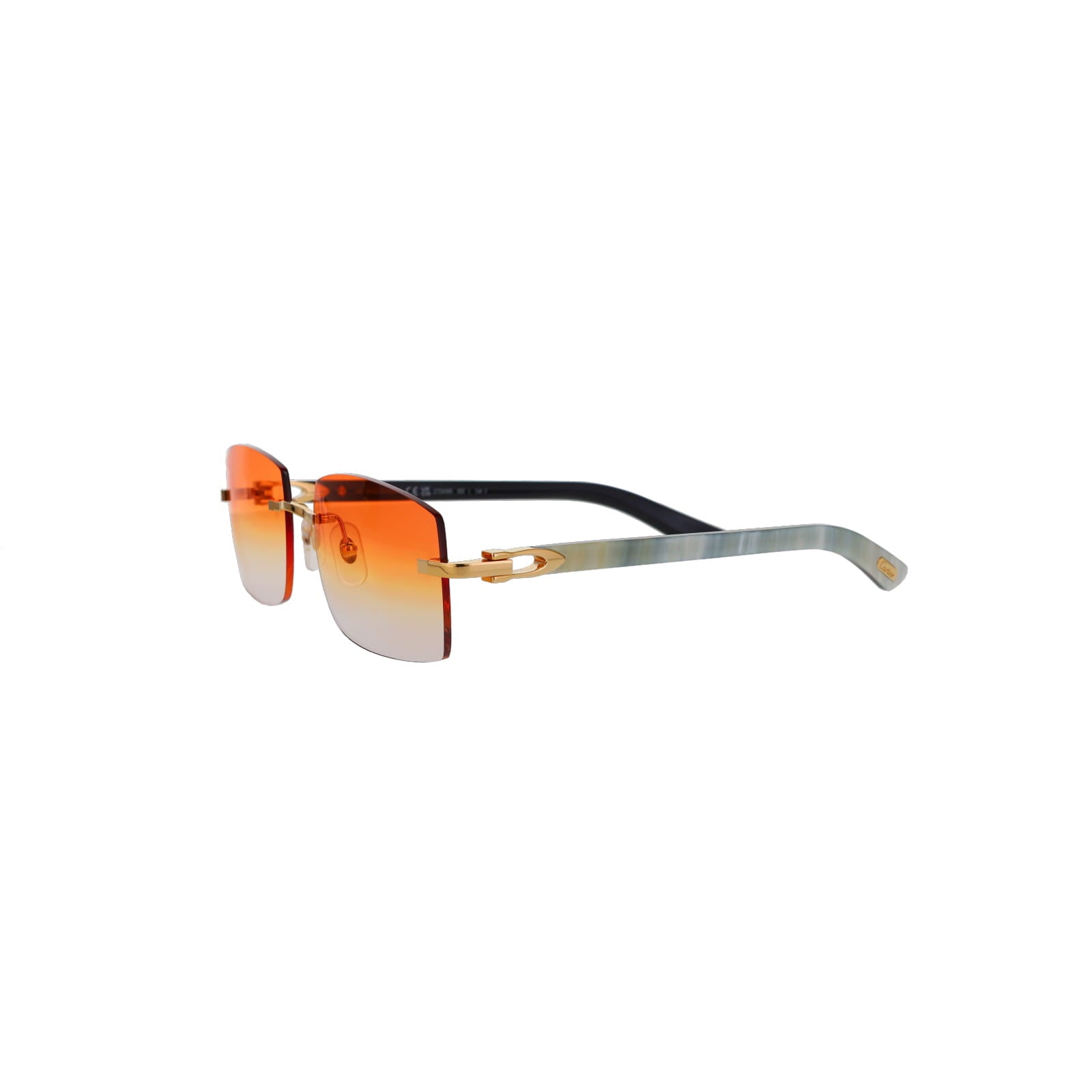 Cartier Custom C Décor White Buffalo Horn Sunglasses by MEG