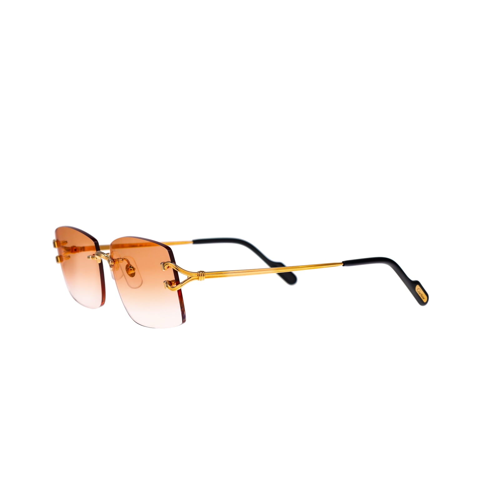 Cartier Custom Double C Godron Gold Brooklyn Sunglasses by MEG