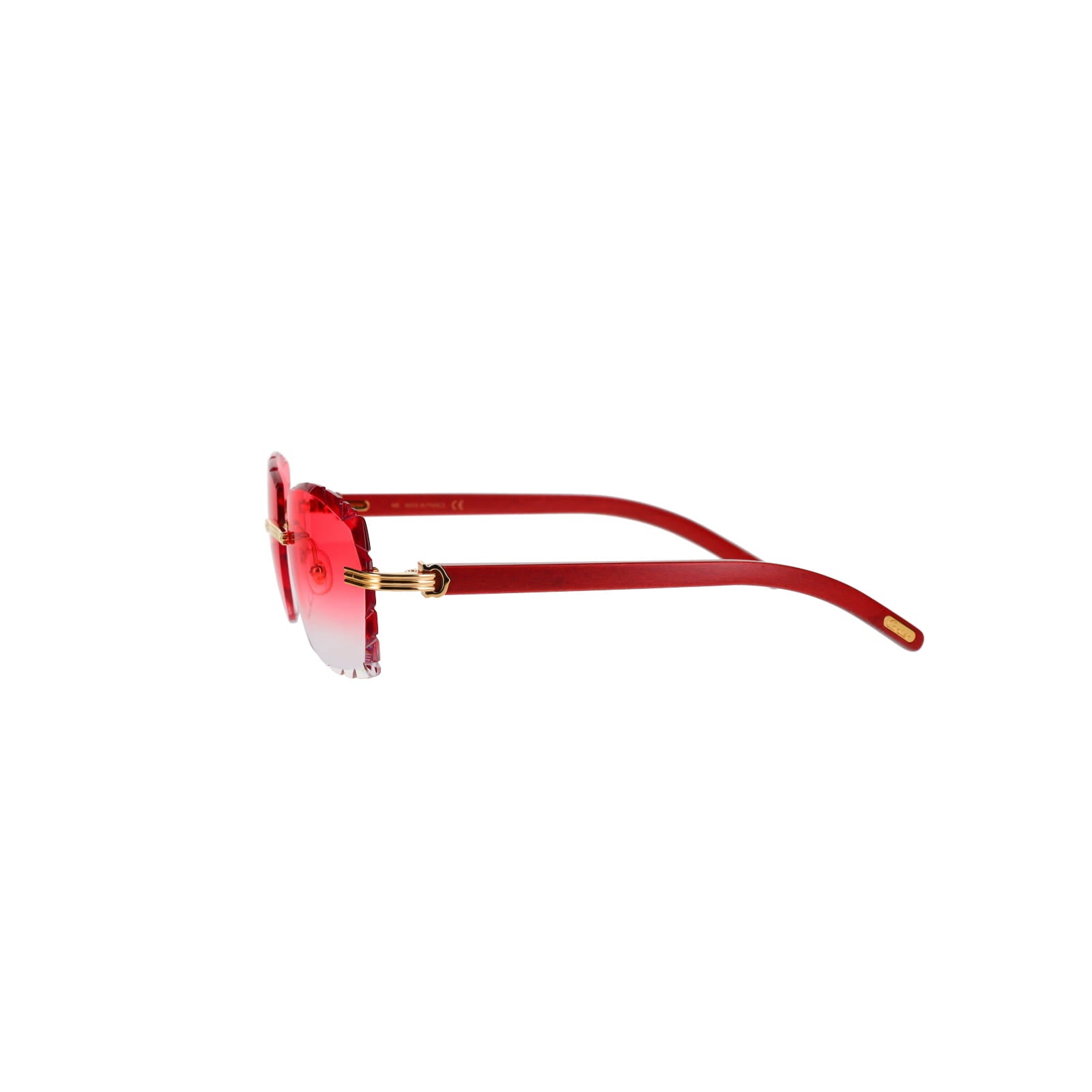 Cartier Custom Première C Horn and Wood Sunglasses by MEG