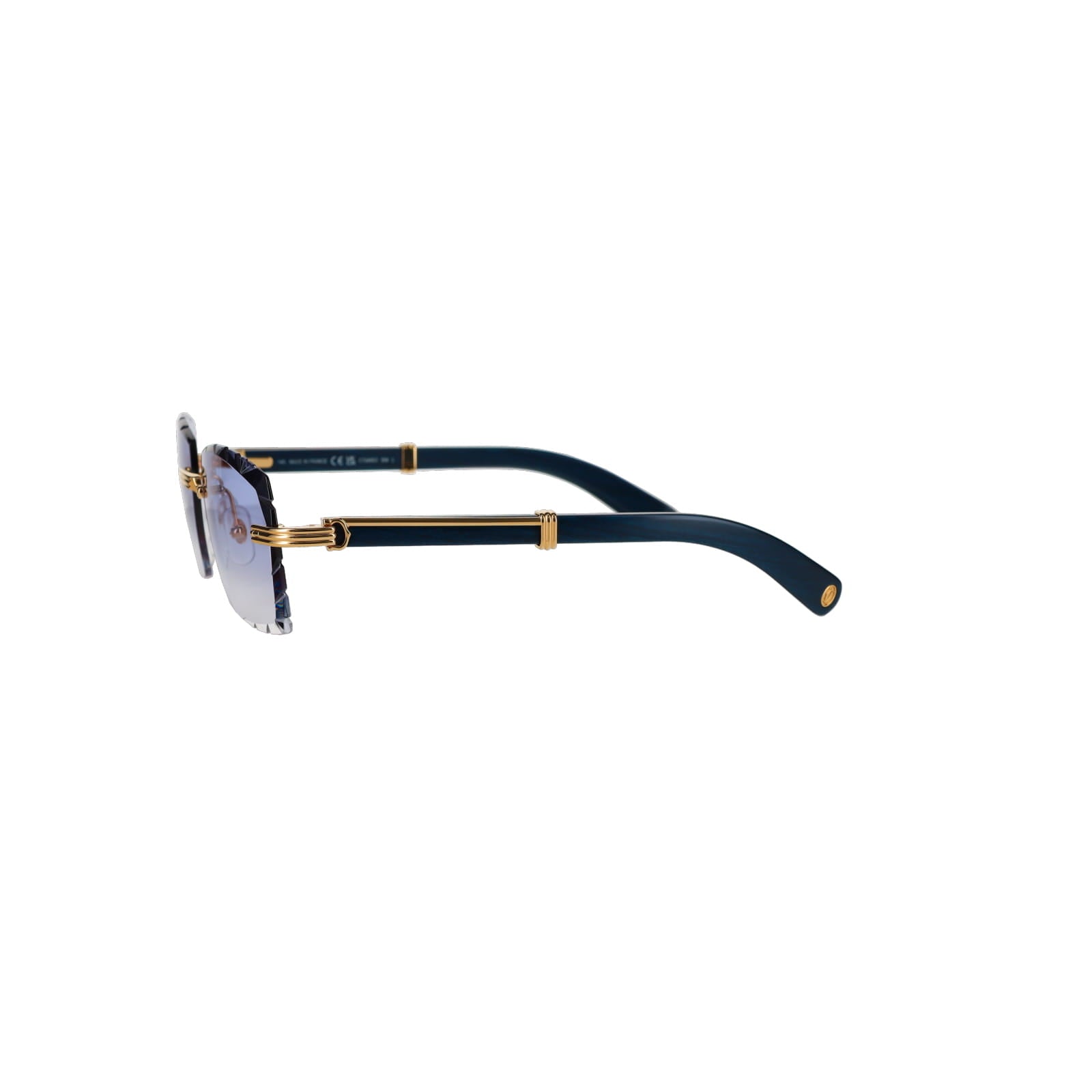 Cartier Custom Première Blue Wood Sunglasses by MEG