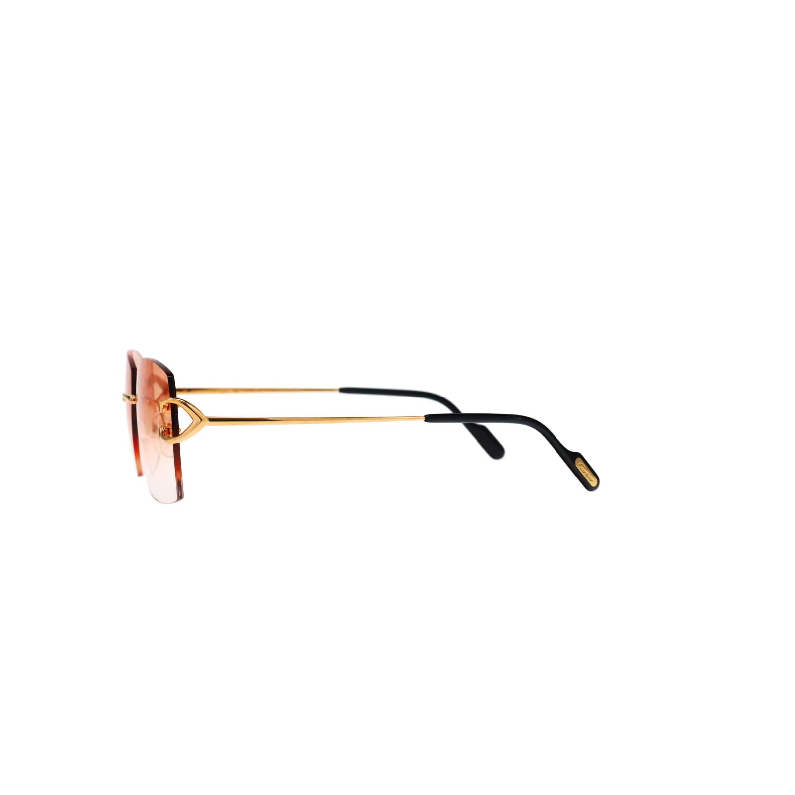 Cartier Custom Vintage Double C Mykonos Sunglasses Gold by MEG