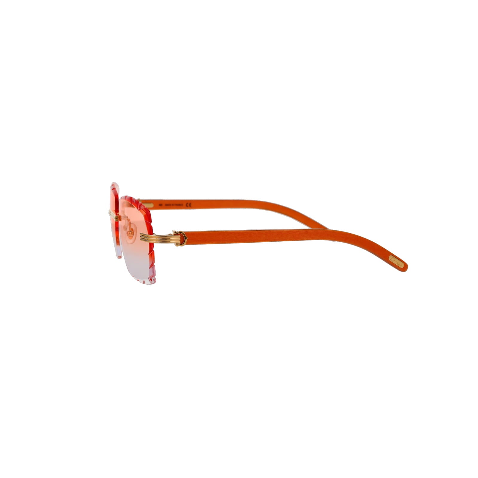 Cartier Custom Première C Horn and Wood Sunglasses by MEG