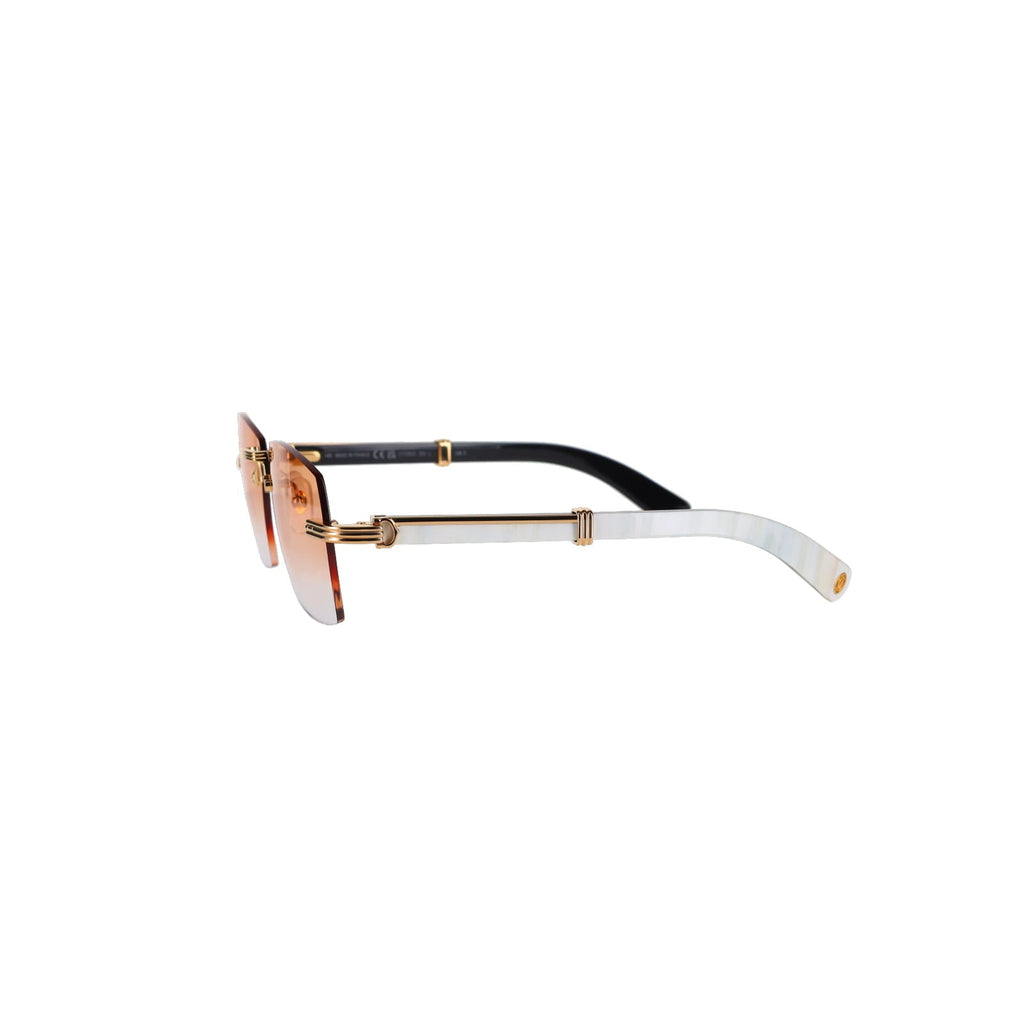 Cartier Custom Première de Cartier White Sunglasses by MEG