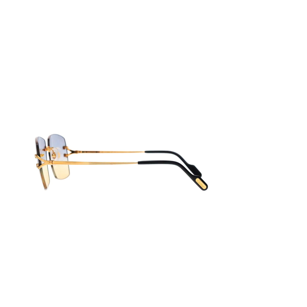 Cartier Custom Double C Godron Gold Mykonos Sunglasses by MEG