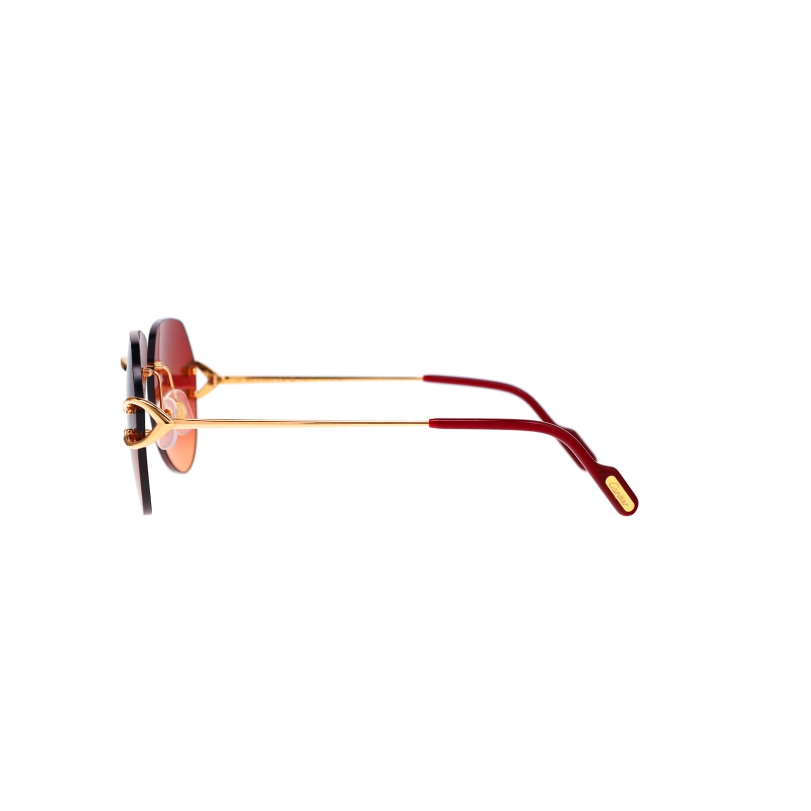 Cartier Custom Vintage Double C Gold Sunglasses by MEG
