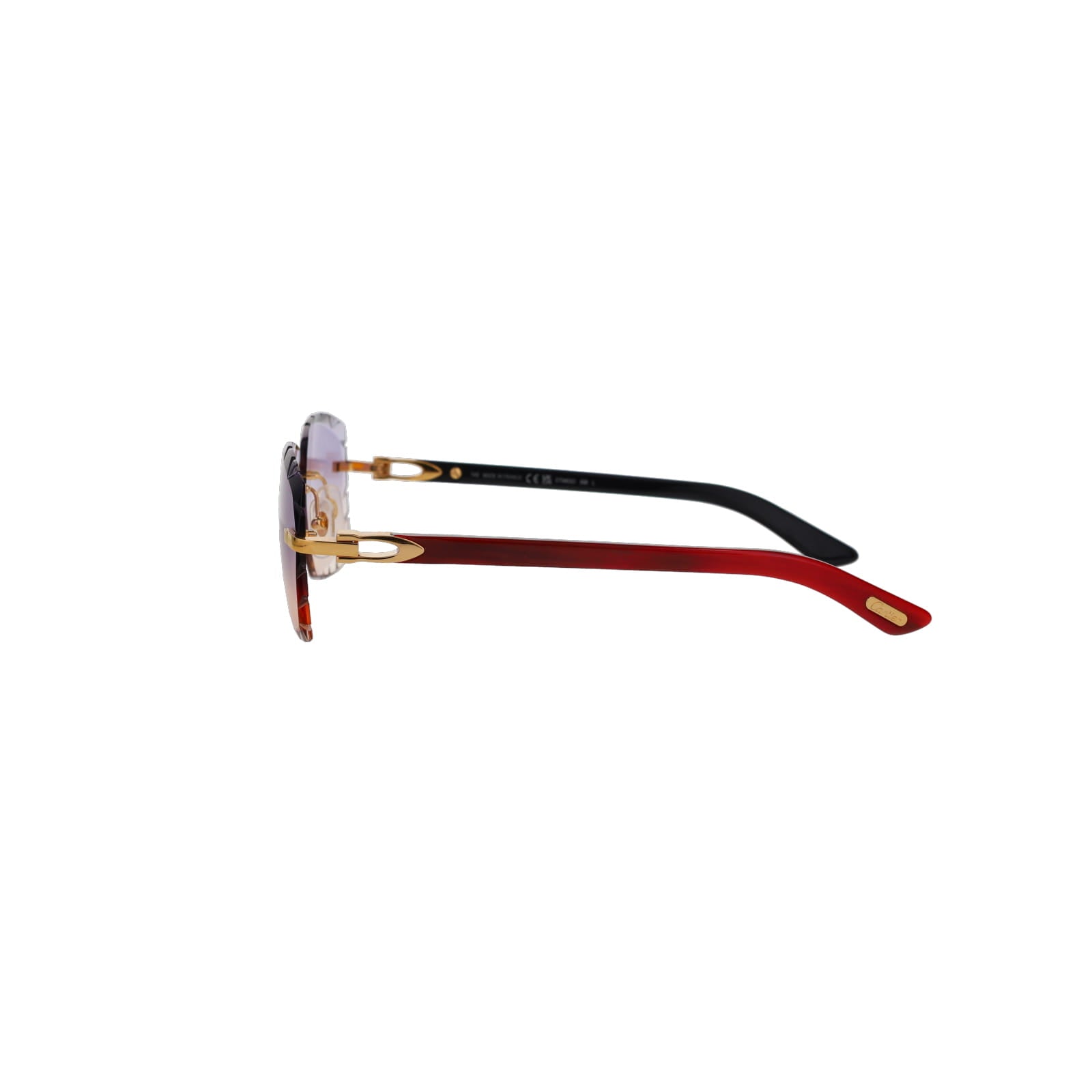 Cartier Custom C Décor Red Buffalo Horn Sunglasses by MEG