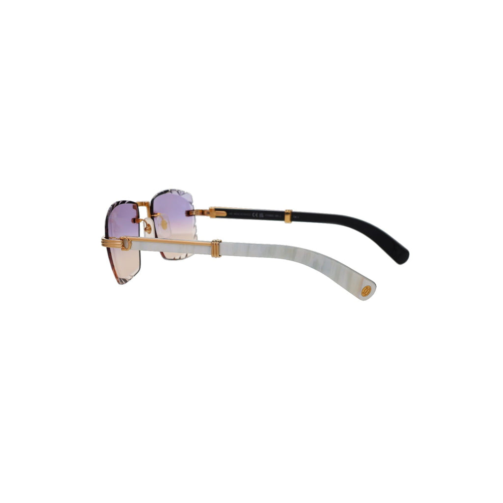 Cartier Custom Première de Cartier White Sunglasses by MEG