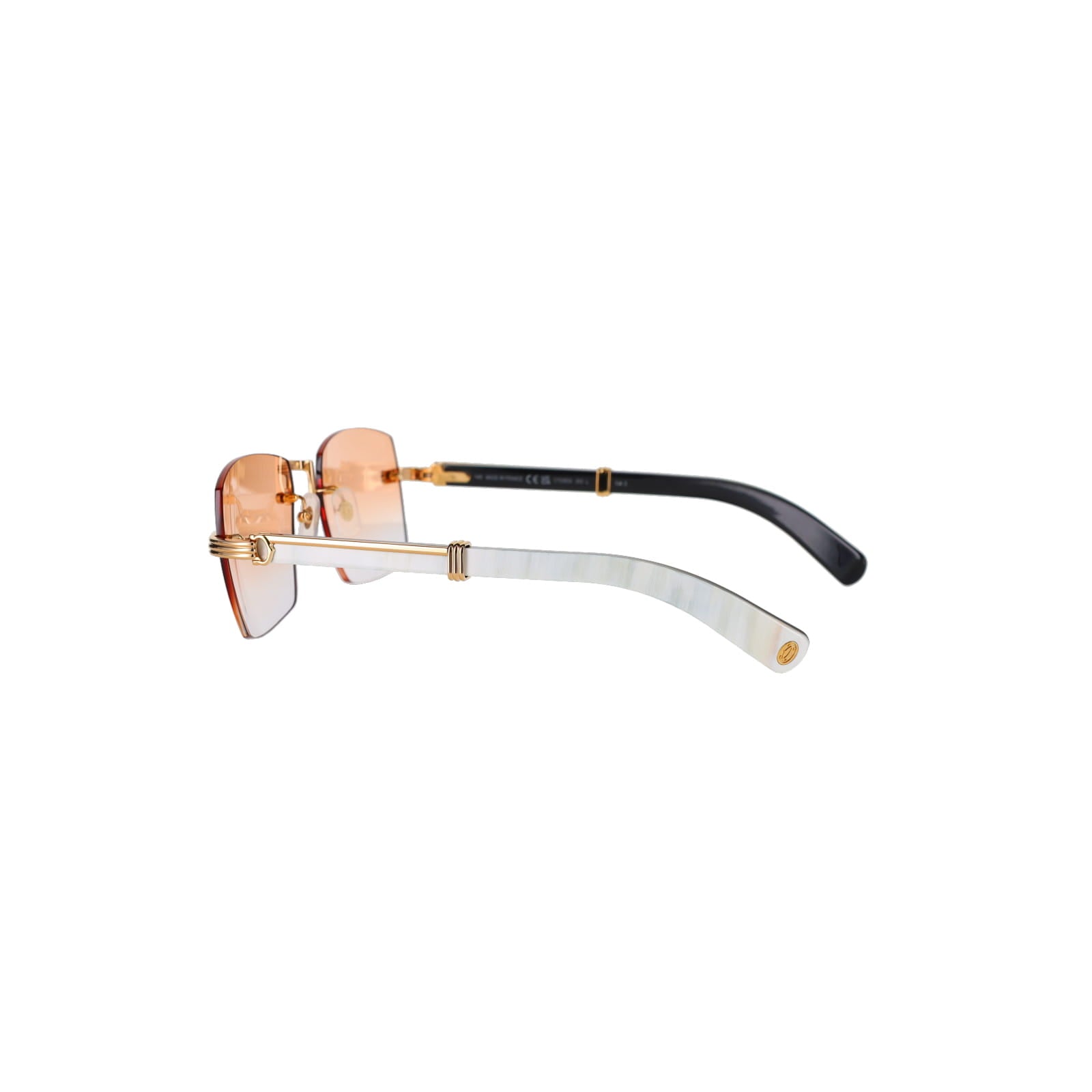 Cartier Custom Première de Cartier White Sunglasses by MEG
