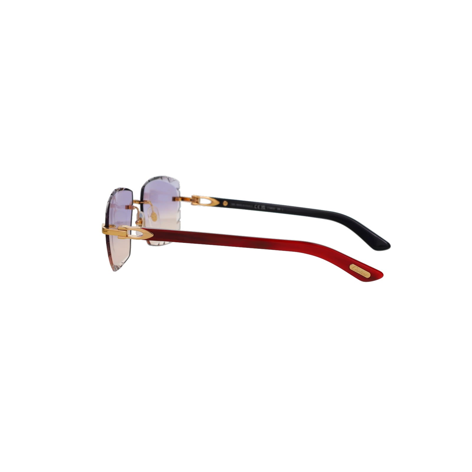 Cartier Custom C Décor Red Buffalo Horn Sunglasses by MEG