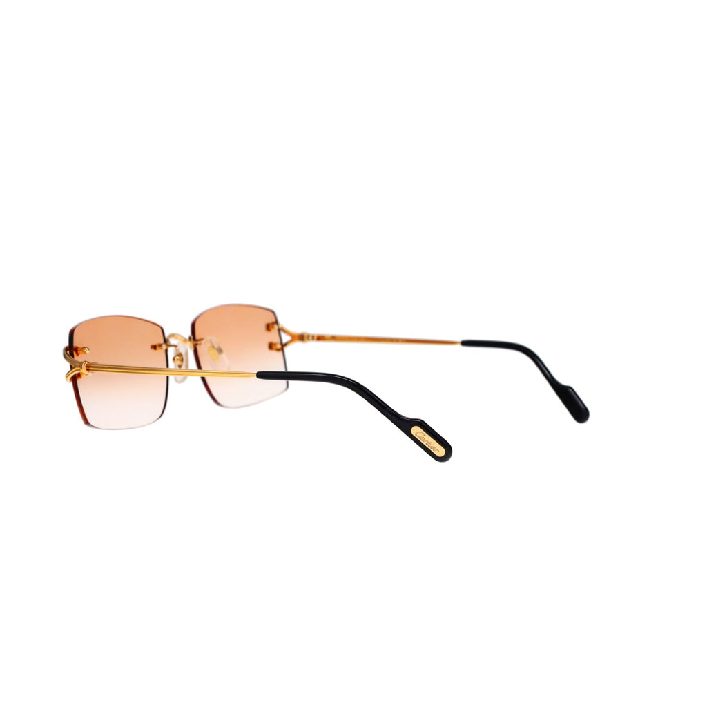 Cartier Custom Double C Godron Gold Brooklyn Sunglasses by MEG