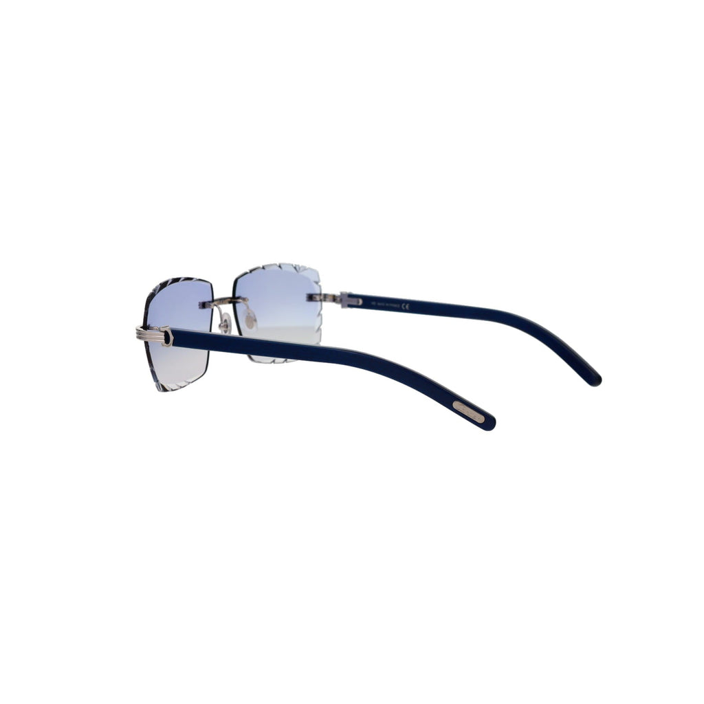 Cartier Custom Première C Horn and Wood Sunglasses by MEG