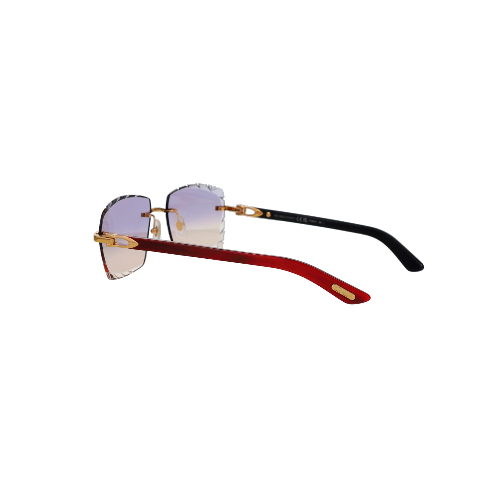 Cartier Custom C Décor Red Buffalo Horn Sunglasses by MEG