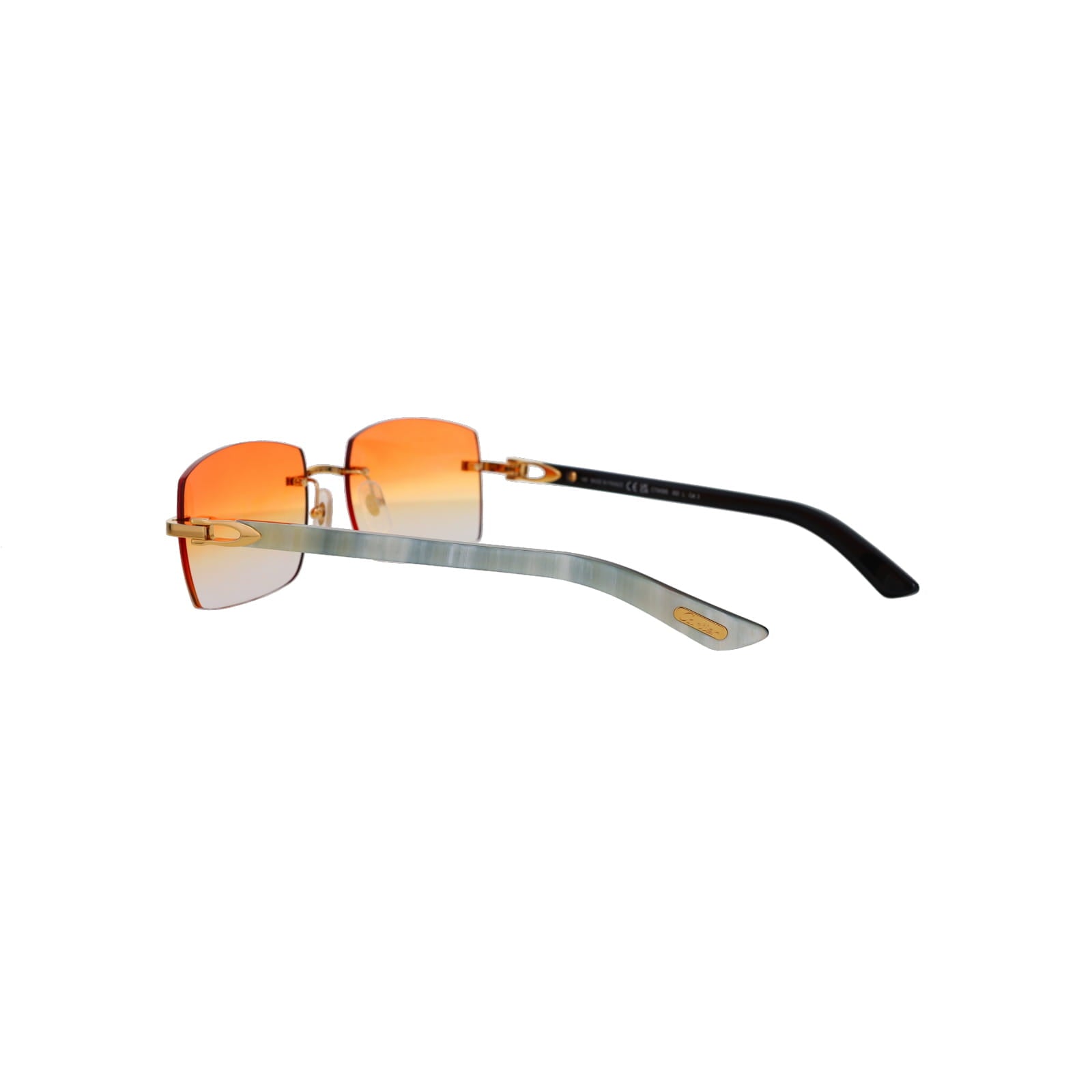 Cartier Custom C Décor White Buffalo Horn Sunglasses by MEG