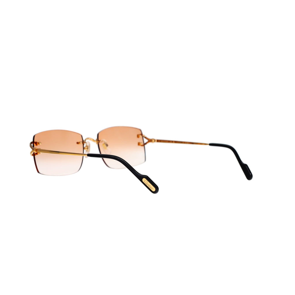 Cartier Custom Double C Godron Gold Brooklyn Sunglasses by MEG