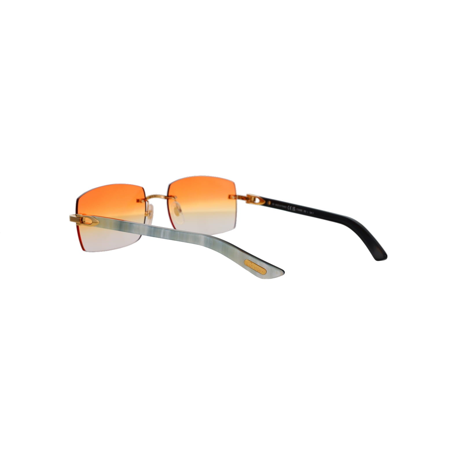 Cartier Custom C Décor White Buffalo Horn Sunglasses by MEG