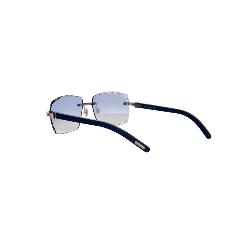 Cartier Custom Première C Horn and Wood Sunglasses by MEG