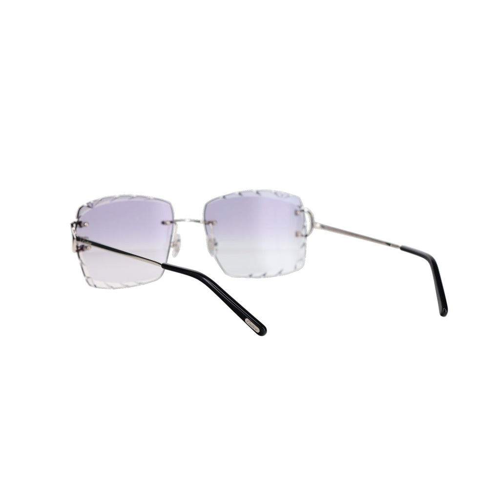 Cartier Custom Double C Diamond Cut Mykonos Platinum Sunglasses by MEG