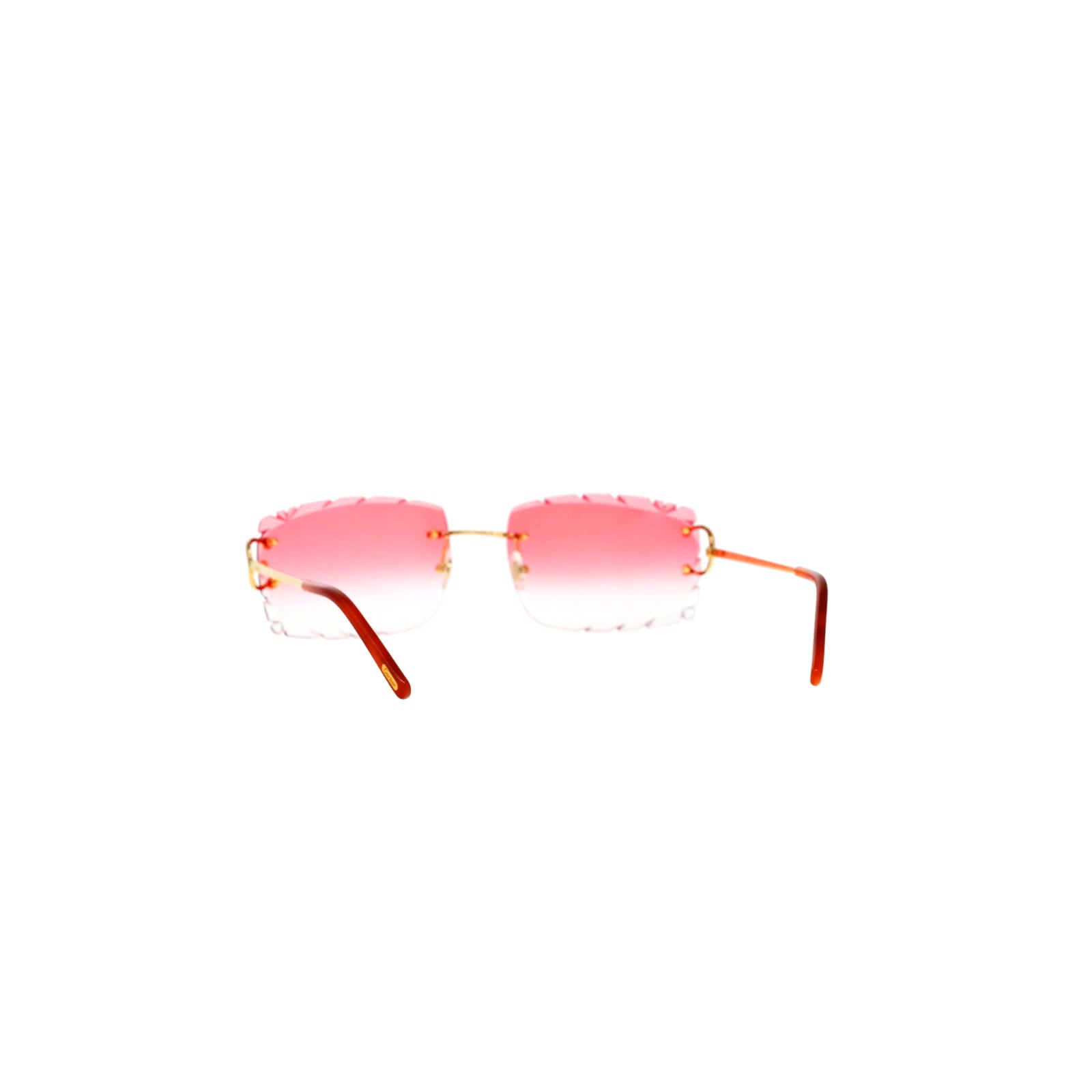 Cartier Custom Double C Diamond Cut Brooklyn Gold Sunglasses by MEG